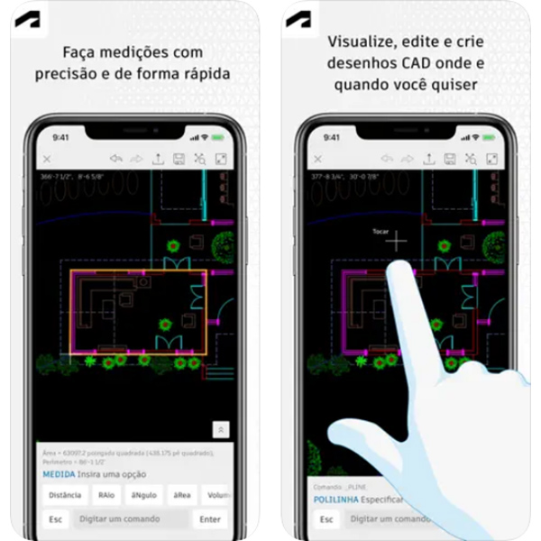 AutoCAD aplicativos medir coisas