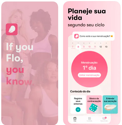 aplicativos para saúde feminina flo